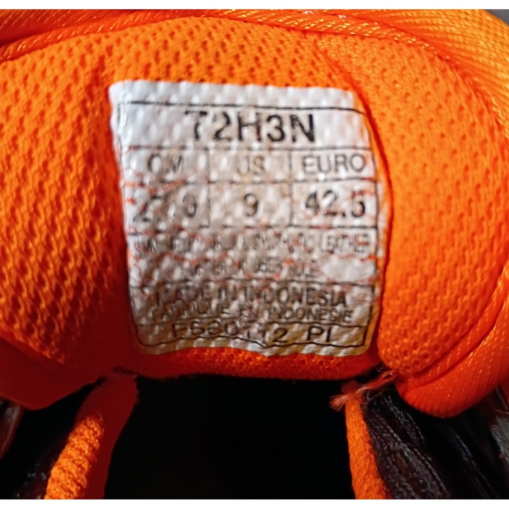 ASICS Gel-Blur33 Mens Running Shoes T2H3N Black Orange White Size 9 Sneakers Y2K - Picture 2 of 10